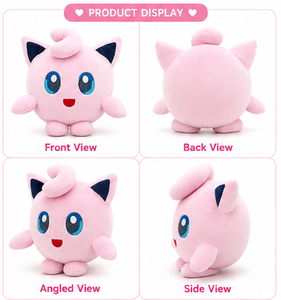 Juguete de peluche Jigglypuff, suave y adorable, peluche rosa, animal de peluche kawaii, juguete de peluche suave para abrazar, peluche para bebé - Product Image 4