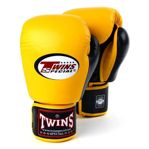 Original PU Leather Kickboxing Twins Boxing Gloves Custom Made Professional Full Finger Twins Pro Fighting Punching Boxing Gears - Product Image 1