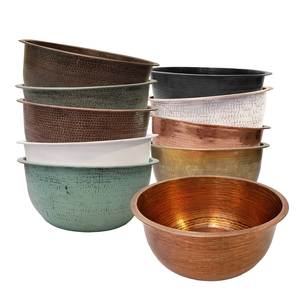 Ornamental Copper Pedicure Bowl Perfect For Professional Beauty Spaces Requiring Functional And Decorative Accessories - Product Image 3