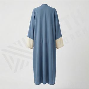 Nueva Llegada de Otoño, Ropa Musulmana Abaya con Cinturón, Abaya Doble para Mujer, Abaya Larga Kaftan Holgada, Color Personalizado Nuevo - Product Image 2