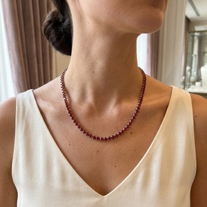 Collar de Plata 925 con Forma de Mariposa y Granate Natural Cristiano para Mujer, Estilo Trendy, Regalo de Boda - Product Image 6