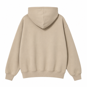 เสื้อฮู้ดพิมพ์ลายโลโก้ตามสั่ง ผู้ชาย ผ้าฝ้าย 100% เฟรนช์เทอร์รี่ สวมใส่สบาย พิมพ์ลายดิจิตอลด้านหน้า ทรงโอเวอร์ไซส์ ใส่ได้ในฤดูหนาว เป็นมิตรต่อสิ่งแวดล้อม - Product Image 5