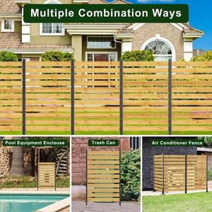 Schermo per la privacy in legno di cedro da 72,8"H x 38,5"W per aree esterne, giardini, pareti divisorie e recinzioni per attrezzature da piscina - Product Image 6