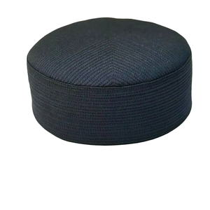 Chapeau de prière musulman OEM de qualité supérieure en gros, Topi Kufi Tagiya Namaz, en coton, décontracté, toutes saisons, personnalisable ODM - Product Image 1