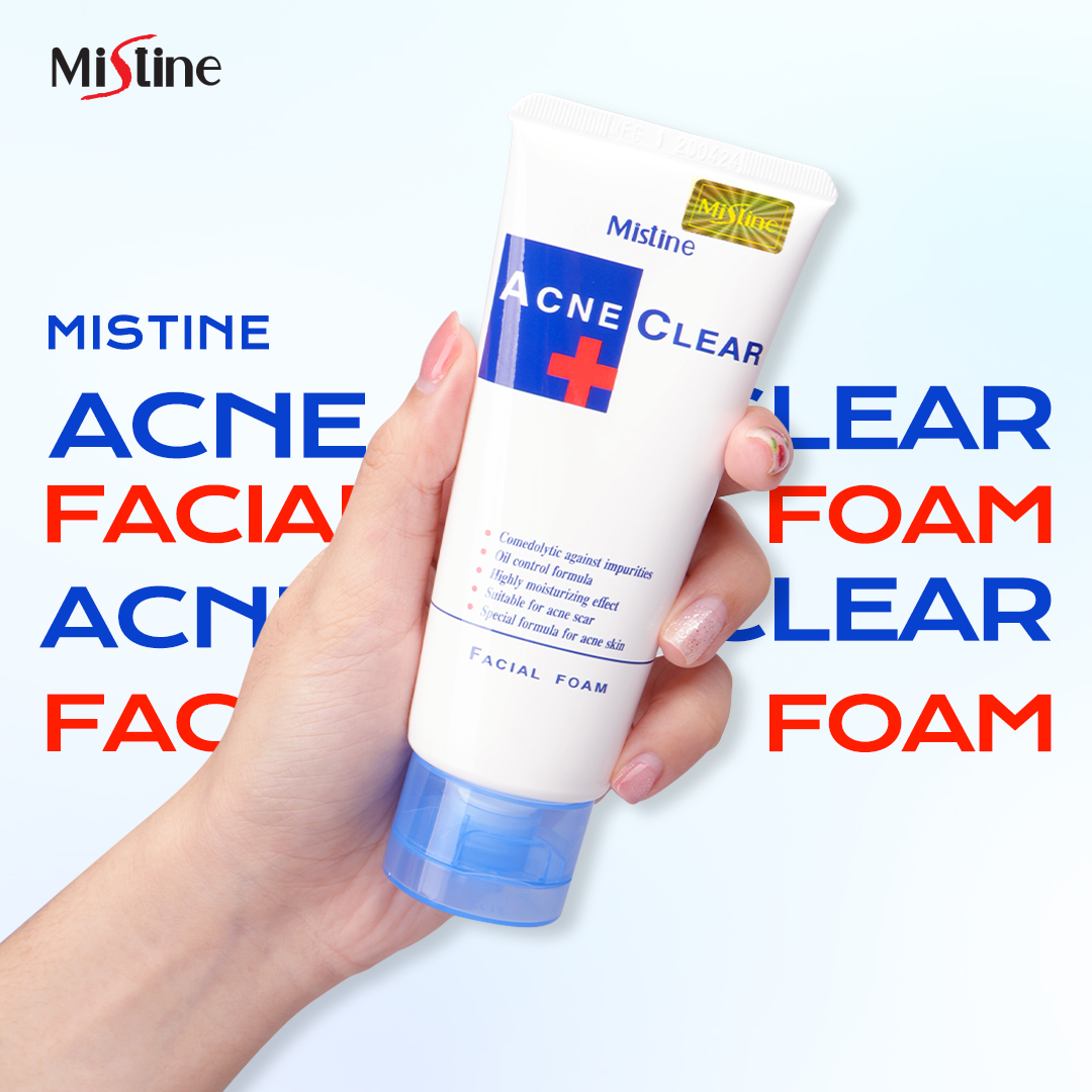 mistine acne clear facial foam