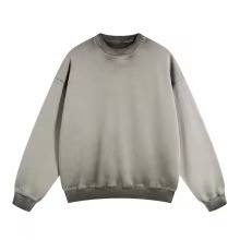 เสื้อสเวตเชิ้ตคอกลมโอเวอร์ไซส์แบบยูนิเซ็กซ์ สีพื้น ผ้าถักเฟรนช์เทอร์รี่ แขนยาว สวมใส่สบายๆ สำหรับฤดูใบไม้ร่วง - Product Image 6