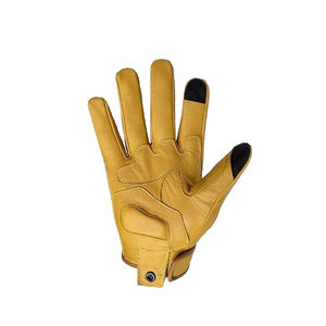 Guantes de Motocicleta Unisex de Cuero Blanco Genuino, Guantes Negros para Carreras, Protección para Motociclismo, Verano, Esquí, Uso Casual - Product Image 6