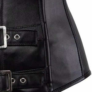 Corset en cuir pour femme, design optimal, respirant, écologique, prix abordable, corsets en cuir pour modeler le corps - Product Image 5