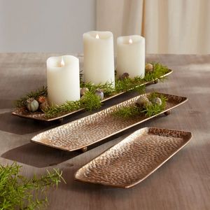 Bandeja de Servicio de Latón de Alta Calidad con Acabado Antiguo para Restaurantes, Banquetes, Servicios de Catering y Exhibición Decorativa - Product Image 3