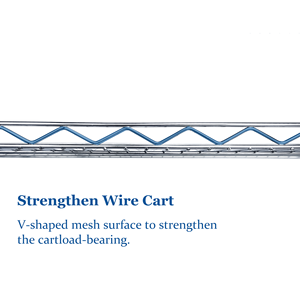Carrello Portaoggetti a 3 Ripiani Resistente con Maniglia 36"x18"x32" per Uso Armadio, con Rivestimenti per Ripiani 36"x18"x32" - Product Image 3