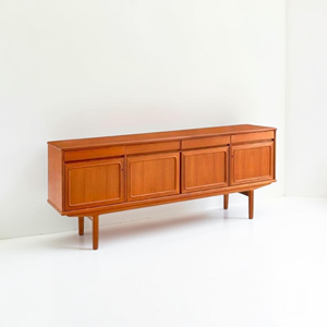 Firsthand Wholesale Teak Wood <b>Sideboard</b> Mid Century Modern Credenza Large Buffet Cabinet Living Room Storage B2B Direct Factory - Product Image 2