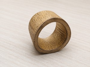 แหวนรองผ้าเช็ดปากไม้ รูปทรงแหวน อุปกรณ์ตกแต่งโต๊ะ - Product Image 2