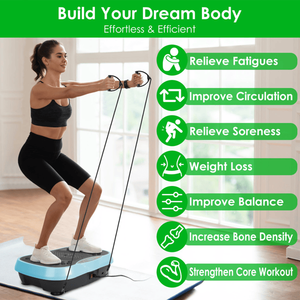Home Fitness Workout Equipment Whole Body <b>Vibration</b> Platform Machine with Resistant Bands & <b>Remote</b> Control Home Gym Equipment - Product Image 6