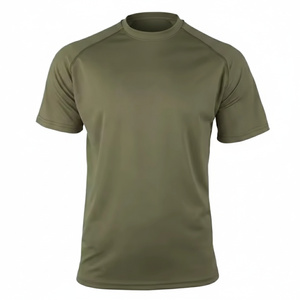 Camiseta de Hombre de Punto Bordado 100% Algodón, Manga Corta, Corte Regular, Ligera, 120g, Transpirable, Ecológica, de Secado Rápido, Informal - Product Image 1