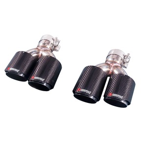 High-End Carbon Fiber Car Exhaust <strong>Tip</strong> 76mm 89mm 101mm 114mm Air Outlet One Drag Two Tail Throat Air Outlet Exhaust <strong>Tips</strong>
