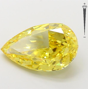 Diamante Cultivado en Laboratorio con Certificación IGI, Corte PEAR MODIFIED de 5.02 CT, Color Amarillo Intenso, Claridad VS1, CVD LG 790646181, ROYAL GEMS - Product Image 4