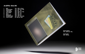 Álbum ECHO del segundo EP de JIN BTS, edición estándar 1, con fotolibro aleatorio, CD, paquete de pegatinas y tarjetas fotográficas. - Product Image 6