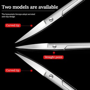 Animal Veterinary Vet Medical Manual Stainless Steel Surgical <b>Scissors</b> Straight Curved Tip for Cats & Horses CE Certified - Product Image 5