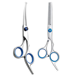 <b>Dog</b> Grooming <b>Scissors</b> Kit Stainless Steel Professional Comb Straight Curved Thinning <b>Scissors</b> Set - Product Image 6