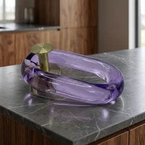 Lavender Epoxy <b>Resin</b> Link Chain Customized Shape Artistic Handmade Custom Color & Size Home Decoration Artizon Studio - Product Image 4