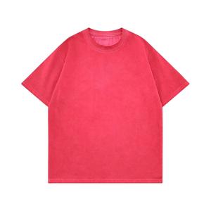 T-shirt Homme Oversize Col Rond Manches Courtes Épaules Tombantes Personnalisé Confortable Entraînement Décontracté Écologique 100% Coton Délavé à l'Acide 220g - Product Image 5