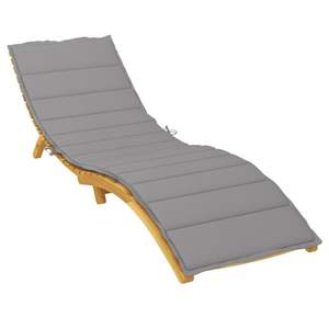 Gray 78.7"x19.7"x1.2" Oxford Fabric <b>Sun</b> <b>Lounger</b> <b>Cushion</b> - Product Image 3