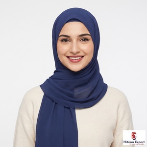 Custom Luxury Chiffon Scarf Soft <b>Silk</b> Feel <b>Head</b> <b>Wrap</b> Shawl OEM ODM Textile Factory Private Label - Product Image 1