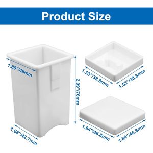 Set di 4 Spalmaburro in Plastica con Coperchio Integrato per Pancake, Waffle, Bagel, Toast - Product Image 3