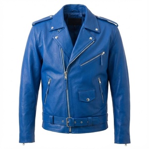 Veste en cuir véritable pour homme, cuir de vachette de qualité supérieure, durable, élégante, mode d'hiver, classique, moderne, tendance, vêtements en cuir - Product Image 1