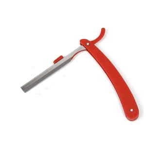 Rasoir professionnel à lame simple Ryzer Studio, lame en acier inoxydable, long manche en plastique, pour barbier, droitier, non - Product Image 1