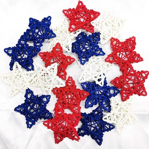 Rattan <b>star</b>-shaped ornament indoor outdoor christmas <b>tree</b> ornaments wholesale decor supplies - Product Image 1