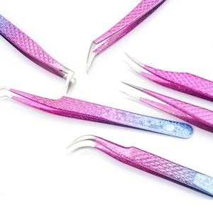 Pince à épiler en acier inoxydable à pointe incurvée de 13 cm pour extensions de cils, réutilisable et durable - Product Image 2