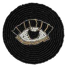 Posavasos de Vidrio con Cuentas Hechas a Mano, Diseño Floral Vintage, Decoración Retro para el Hogar, Colores Arcoíris, Celebraciones Culturales, Promocionales, Impermeables - Product Image 6