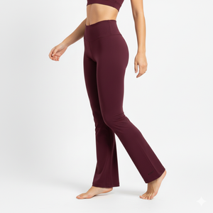 Women Flare Leggings High Waist Yoga Pants Bootcut Gym Workout Stretch Fitness Knitted <b>Tummy</b> <b>Control</b> Custom Private Label OEM - Product Image 4