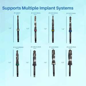 Juego de Brocas para Implantes Dentales de 8 Piezas con Organizador, Sistema de Perforación Universal para Implantología y Cirugía Dental - Product Image 3