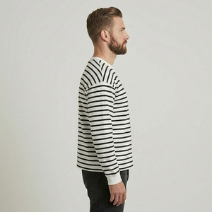 OEM Long Sleeve Striped Line T-Shirt Men O-Neck Regular Fit Casual Style Tee Shirts Men's Summer Street Stripe Line <b>TShirts</b> Men - Product Image 3