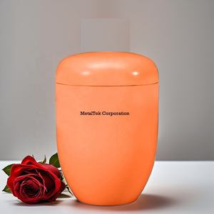 Urna de cremación de Metal de hierro para adultos grande de estilo europeo Proveedor de tarros decorativos de recuerdo de cenizas de entierro conmemorativo más vendidos - Product Image 1