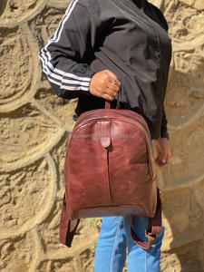 Sac à dos en cuir véritable pour femmes, fait à la main, sac à dos en cuir pour femmes, sac à dos de bureau et de voyage - Product Image 3