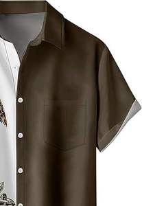 Nouvelle arrivée : chemise hawaïenne à col imprimée pour homme, luxe, manches courtes, pour les vacances à la plage, tenue d'été - Product Image 3