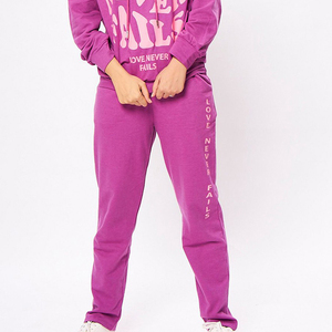Ensemble de survêtement d'hiver en coton à capuche pour femme 2026 – Tenue de sport respirante deux pièces (sweat-shirt et pantalon de jogging) - Product Image 2