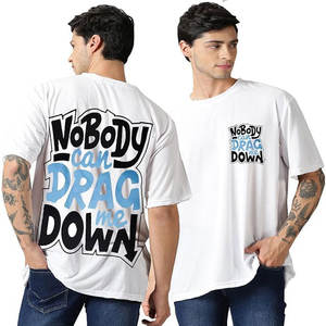 Camiseta personalizada de gran tamaño con hombros caídos para hombre, camiseta de manga corta 260 Gsm, camiseta serigrafiada lista para enviar - Product Image 1