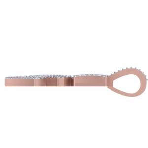 Colgante de Oro Blanco y Amarillo de 10K con Diamante SI, Diseño de Letra E, Estilo Hip Hop, Joyería con Diamante SI Real, Collar con Letra - Product Image 4