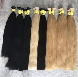 Prix de gros Extensions de cheveux en vrac de haute qualité 100 grammes 28 pouces Cheveux humains vietnamiens à l'usine Nasa - Product Image 3