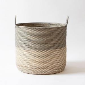 Handbraided storage <b>baskets</b> set of rattan <b>basket</b> for supermarket display & home organization - Product Image 2