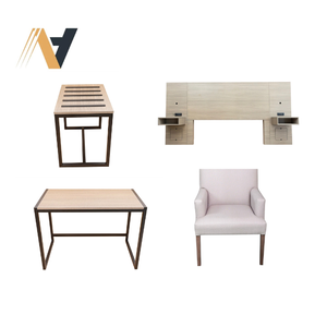 Ensemble de meubles de chambre économique Red Roof - Meubles de chambre en MDF/laqué pour projets de motels et d'hôtels économiques - Usine OEM au Vietnam - Product Image 3