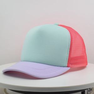 Custom Leather Patch Logo Classic 6 Panel Pre-Curved Brim Mesh Snap Back Durable Using Sport Style Twill 5 Panel Curved - Product Image 6