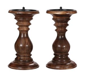 Natural Solid Wood Candle Stand for Living Room Decoration Vintage Wooden <b>Tealight</b> <b>Holder</b> Handmade Craft Decoration - Product Image 2