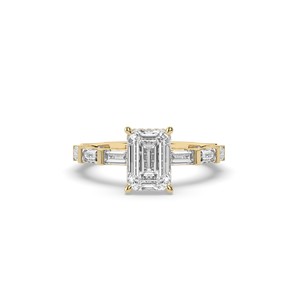 Elegante Anillo de Compromiso de Diamante Creado en Laboratorio de 3.28 Quilates para Mujer, Certificado IGI, Plata 925, Oro Amarillo, Estilo Único y Ligero - Product Image 6