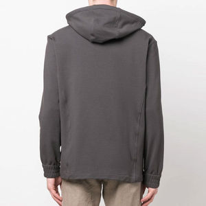เสื้อฮู้ดดี้ผู้ชายไซส์ใหญ่ ODM/OEM ขายส่ง แบบซิปเต็มตัว สกรีนโลโก้ตามสั่ง สำหรับผู้ชายและผู้หญิง - Product Image 4