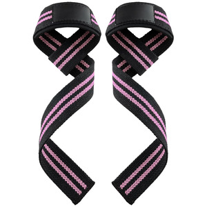 Sangles de levage de poignet en néoprène personnalisées pour soulevé de terre, powerlifting, entraînement fitness, design à deux bandes, antidérapantes, réglables, unisexe - Product Image 4